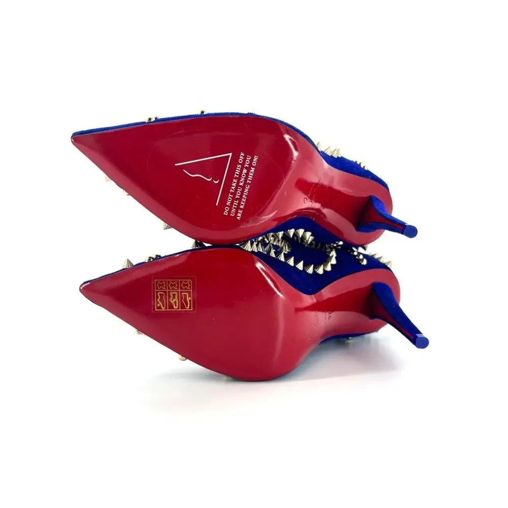 NIB Christian Louboutin Astrilarge Botta Pika 100 Galactiqueen OTK Boots 37